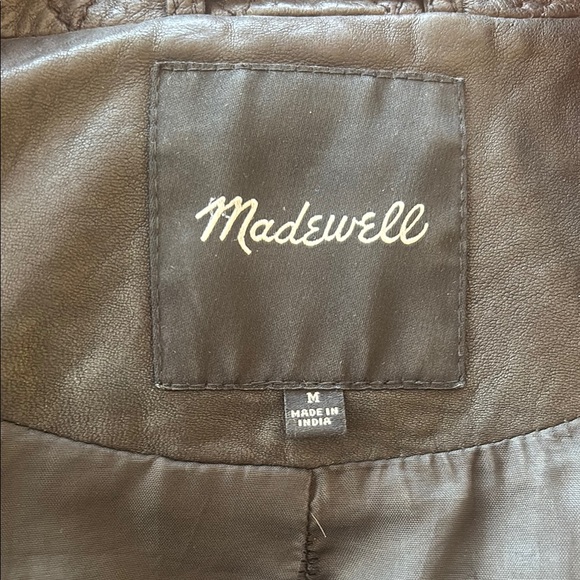 Madewell Washed Leather Jacket - Picture 2 of 7